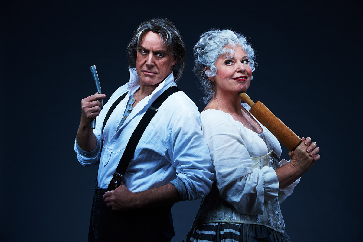 Anthony Warlow and Gina Riley in Sweeney Todd