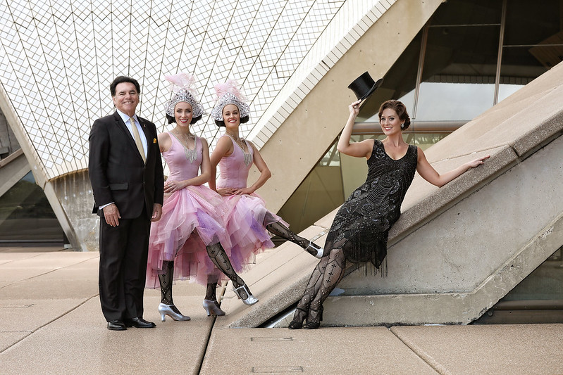Lyndon Terracini, Julie Lea Goodwin and dancers at the launch of Opera Australia's 2021 Sydney summer season
