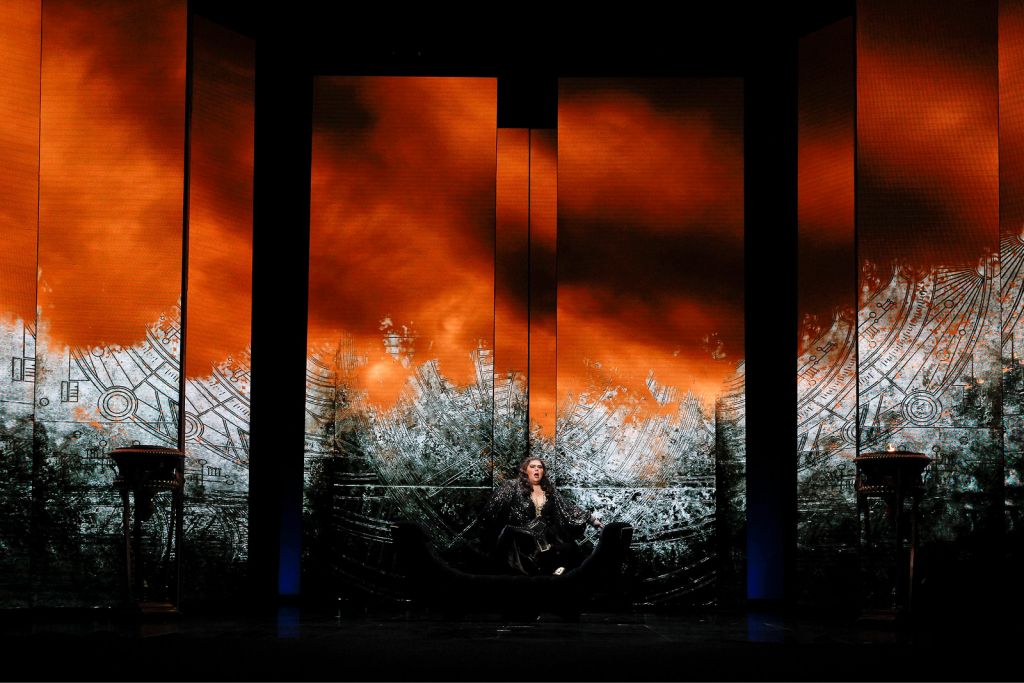 Leah Crocetto as Aida in Opera Australia's 2021 production of Aida at Arts Centre Melbourne.